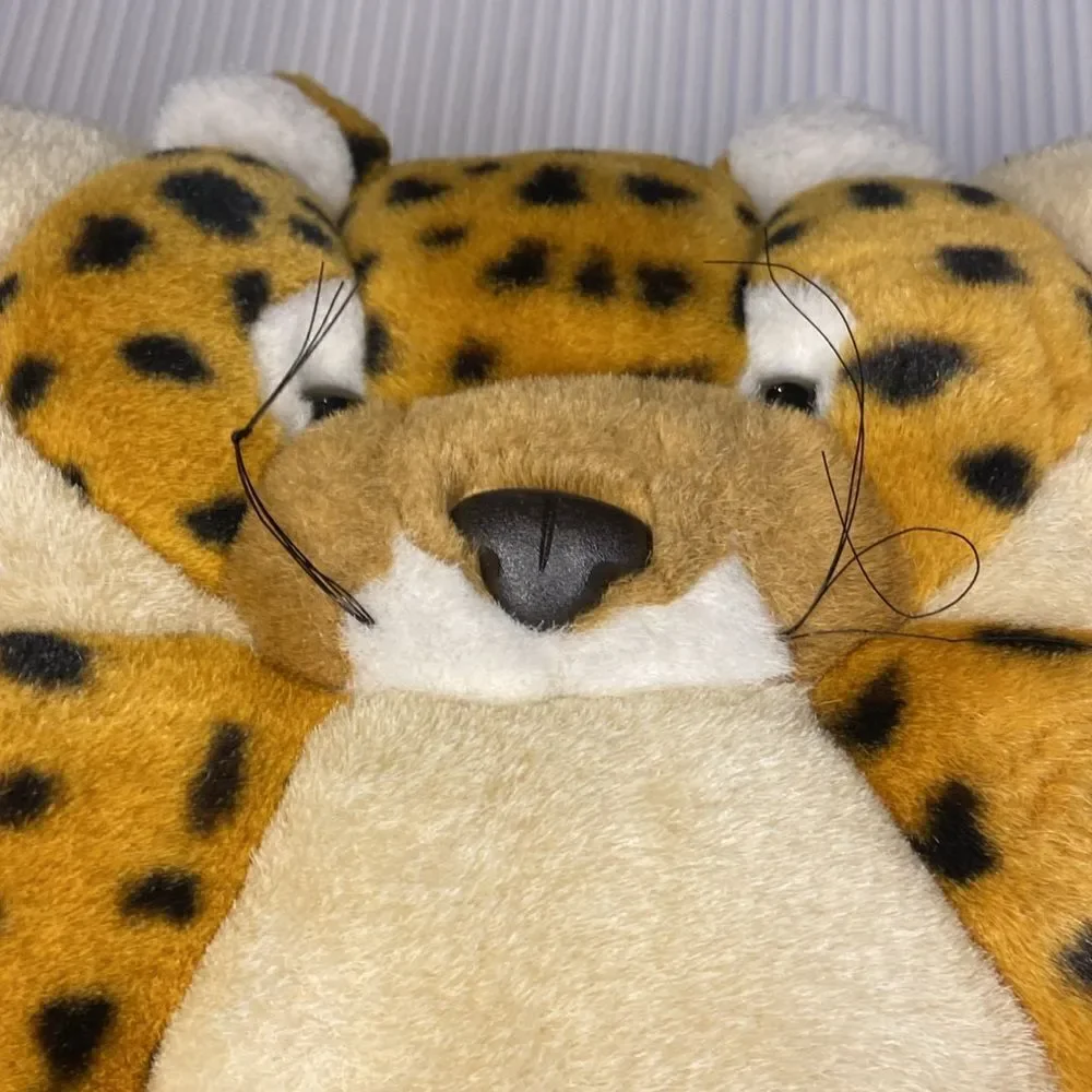 T.W.I.E Cheetah Pillow Square Plush Vintage